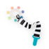 Rainbow Star Teether with Keeper | Textured Silicone Teether for Teething | ages 3+ Months and Up...